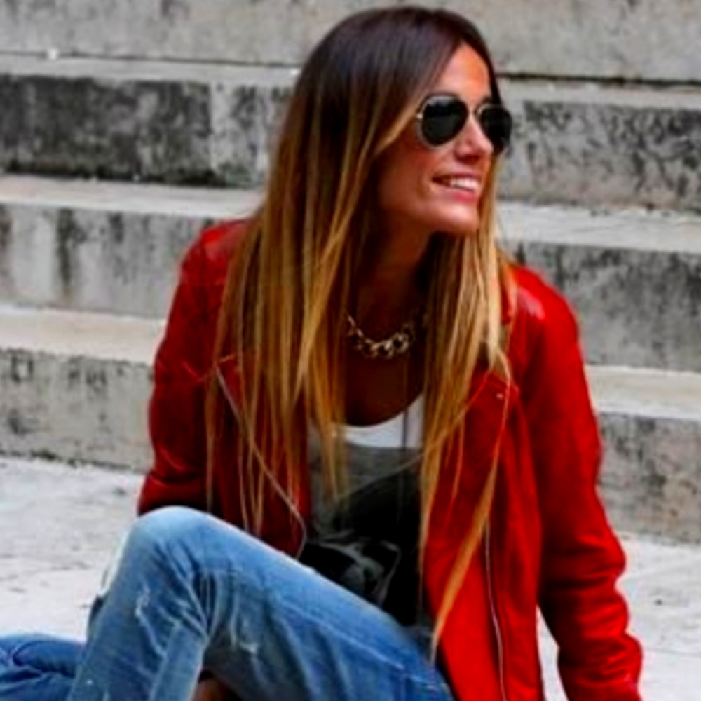 BUCCINI RED ZIP JACKET NWT